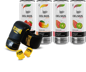 Latas de Celsius Energy Drink